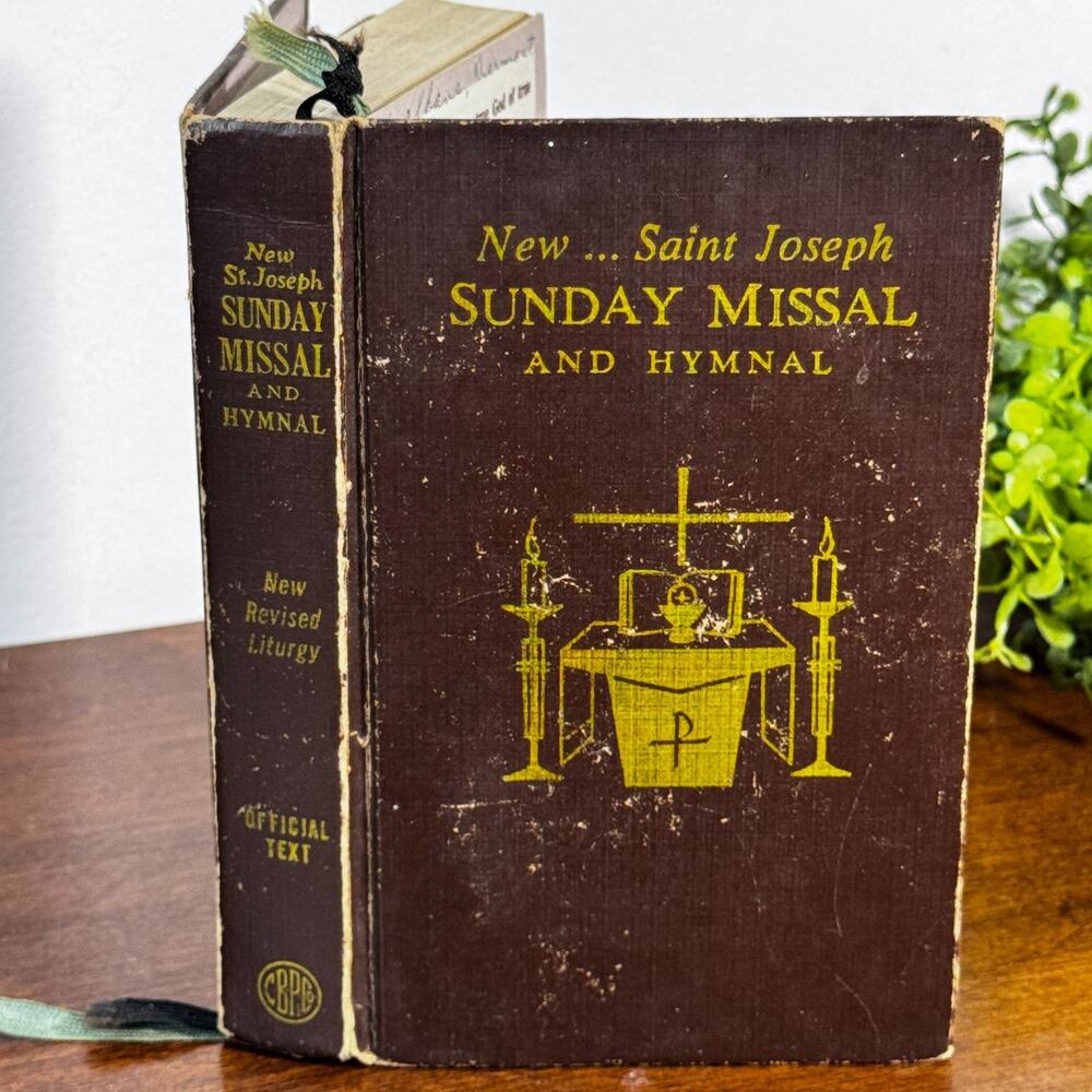 Vintage New Saint Joseph Sunday Missal & Hymnal Hardcover Catholic Book 1966